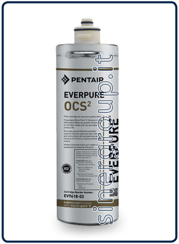 Everpure OCS(2) antimicrobico anticalcare filtro ricambio 5.670lt. - 1,9lt./min. 0,5 micron (6) - Clicca l'immagine per chiudere