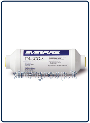 Everpure IN-6 CG-S anticalcare filtro in linea 2.646lt. - 2,8lt./min. - 1/4" (6)
