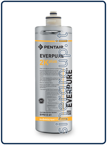 Everpure 2K Plus antimicrobial antiscale replacement filter 5.600lt. - 1,9lt./min 0,5 micron (6)