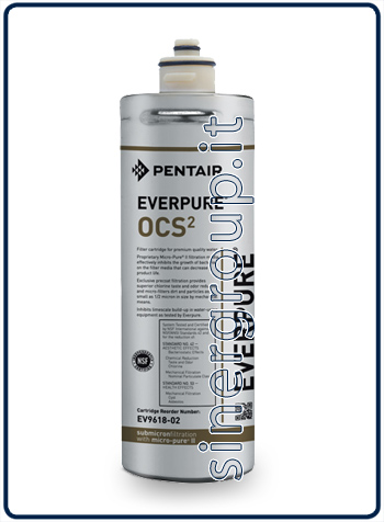 Everpure OCS(2) antimicrobico anticalcare filtro ricambio 5.670lt. - 1,9lt./min. 0,5 micron (6)
